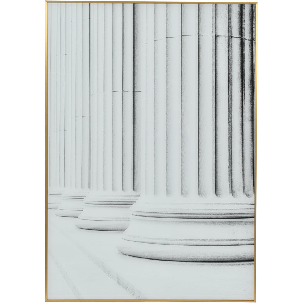 Libra Luxurious Glamour Collection - Architectural Columns Wall Art Cream