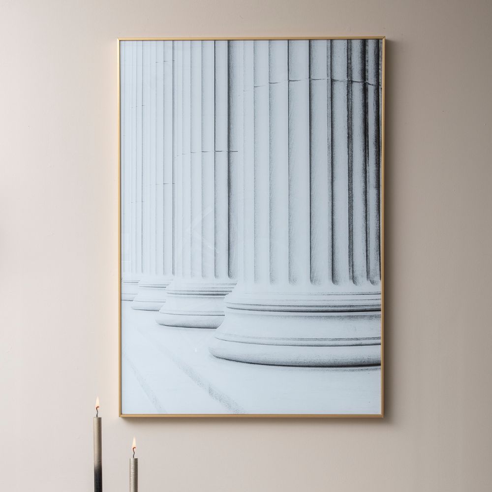 Libra Luxurious Glamour Collection - Architectural Columns Wall Art Cream