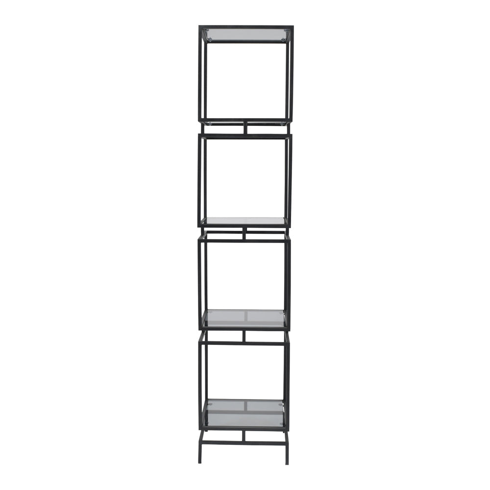 Libra Urban Botanic Collection - Abington Black Frame and Tinted Glass Display Unit