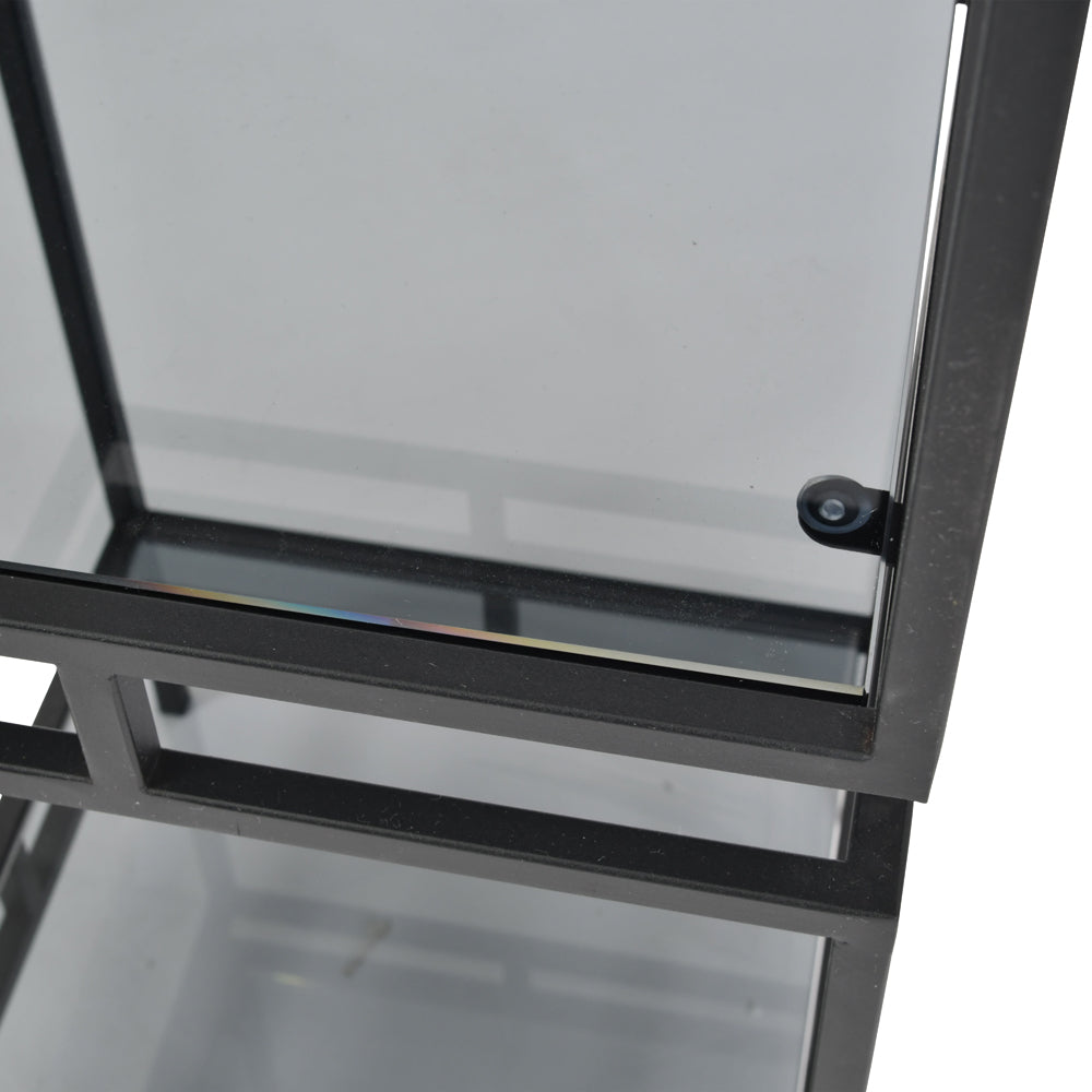 Libra Urban Botanic Collection - Abington Black Frame and Tinted Glass Display Unit