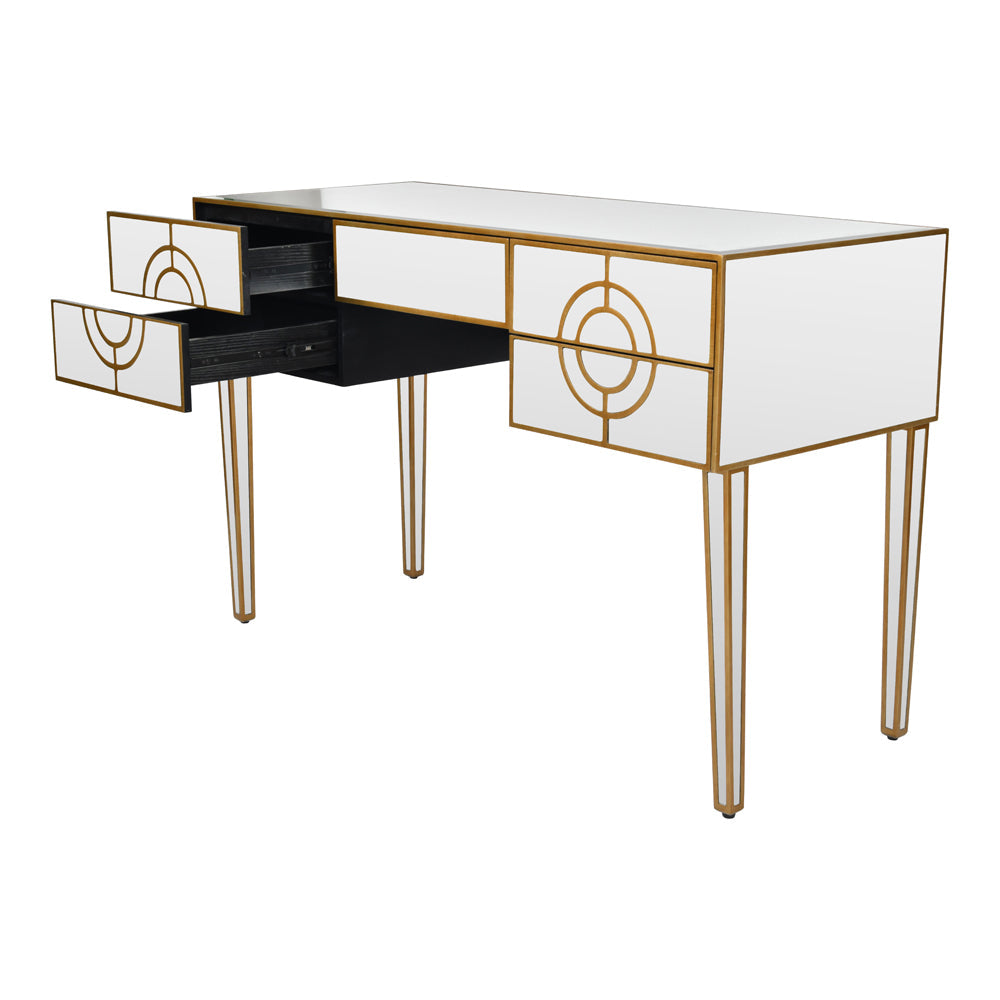 Libra Luxurious Glamour Collection - Claridge Circle Link 5 Drawer Dressing Table