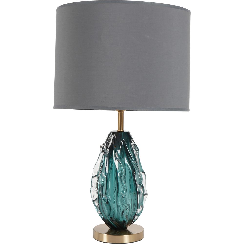 Libra Heydon Green Glass Table Lamp Base (Base Only)