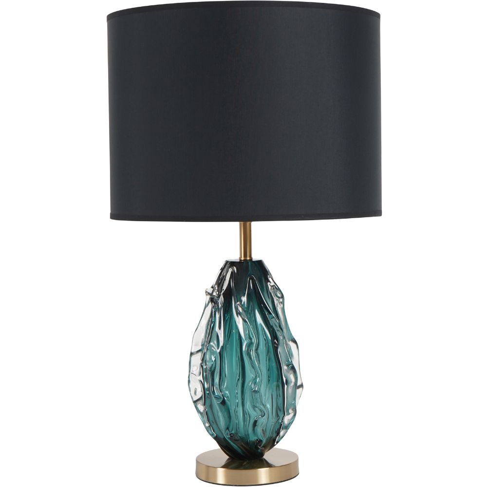 Libra Heydon Green Glass Table Lamp Base (Base Only)