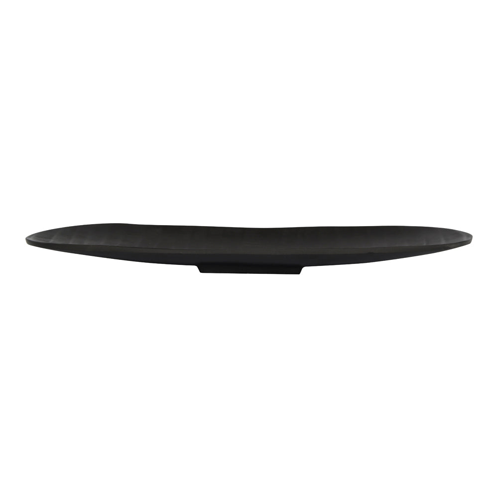 Libra Urban Botanic Collection - Iconic Ripples Graphite Aluminium Elliptical Platter Small