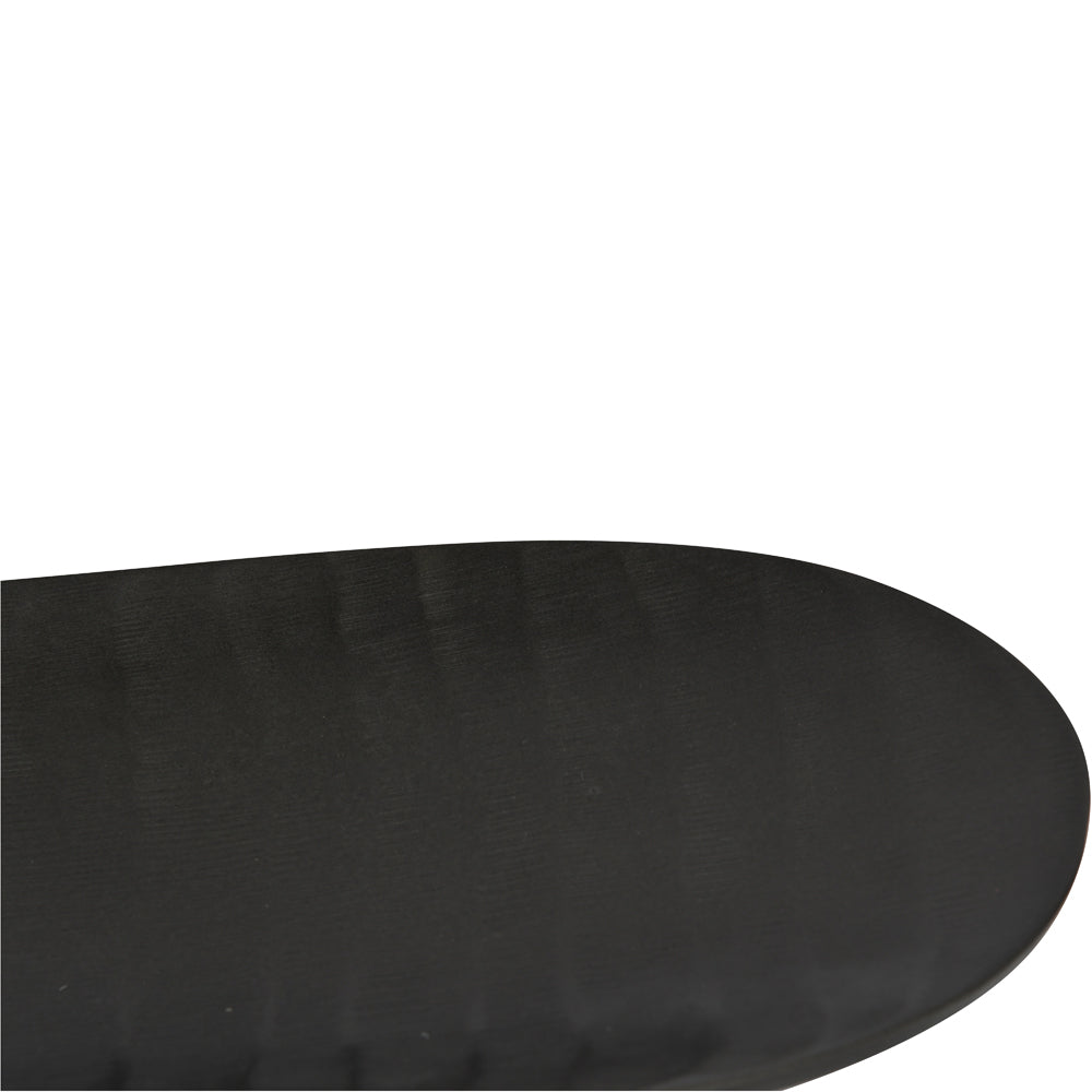 Libra Urban Botanic Collection - Iconic Ripples Graphite Aluminium Elliptical Platter Small