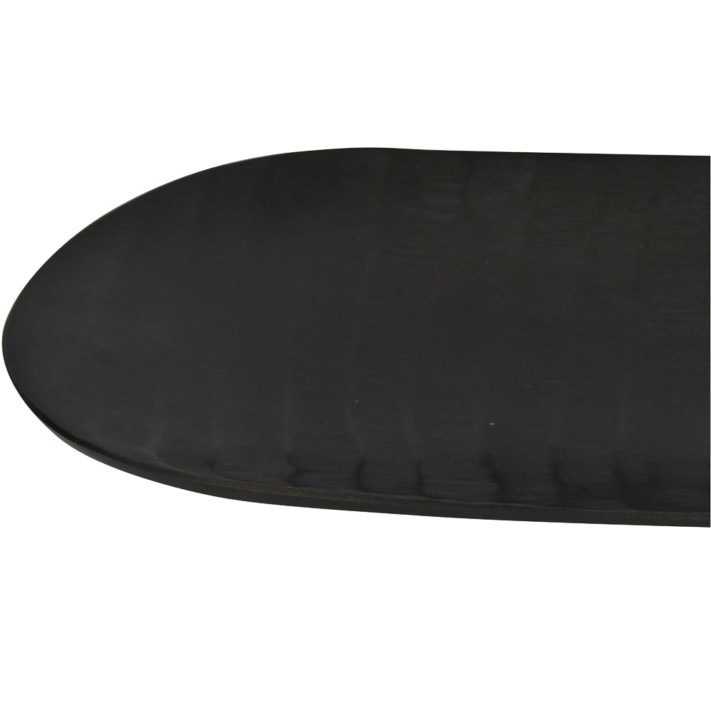 Libra Urban Botanic Collection - Iconic Ripples Graphite Aluminium Elliptical Platter Small