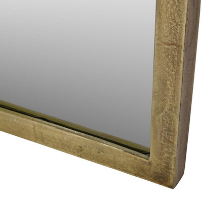 Libra Arched Window Large Mirror in Brass Finish