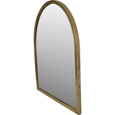 Libra Arched Window Large Mirror in Brass Finish