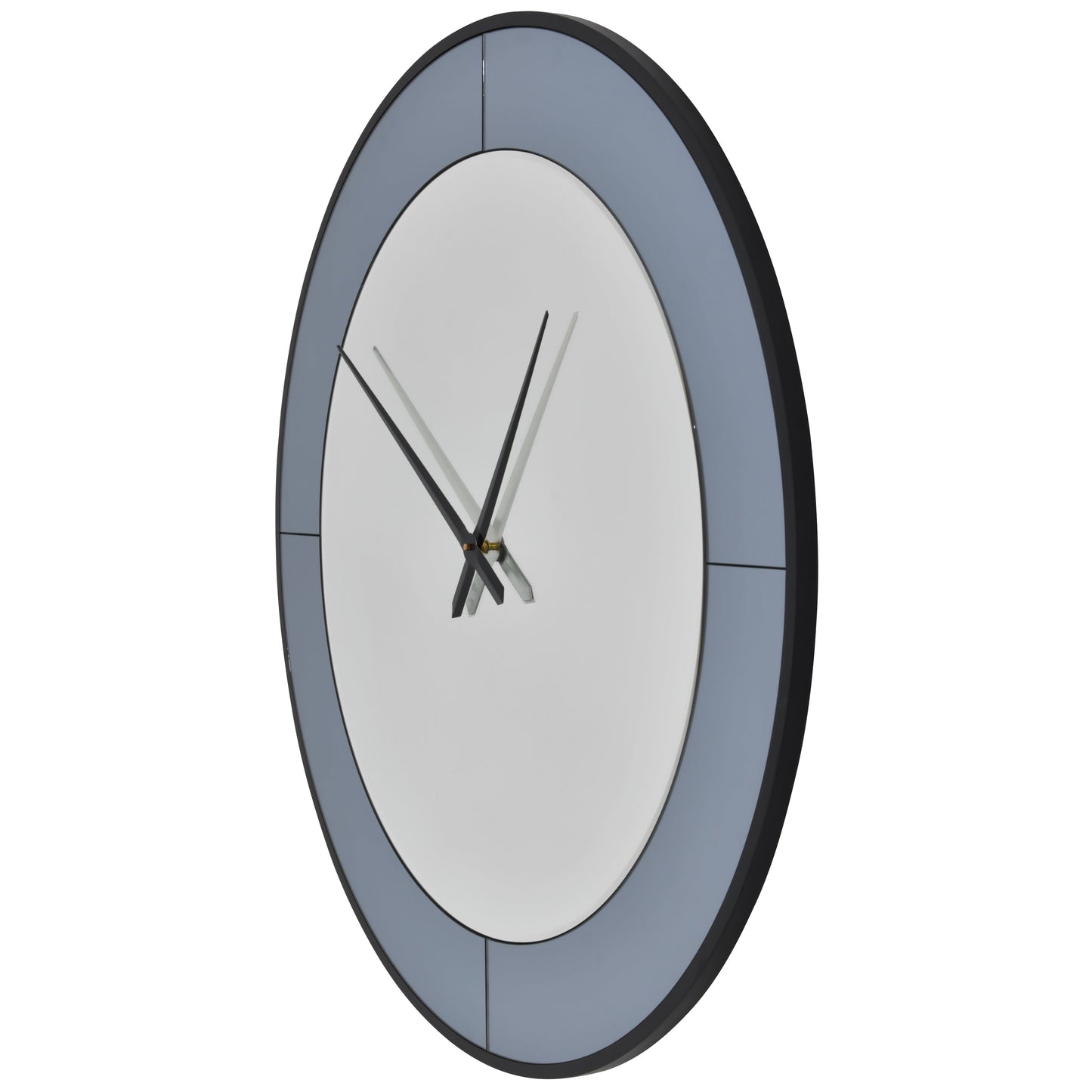 Libra Two Tone Mirrored Round Clock