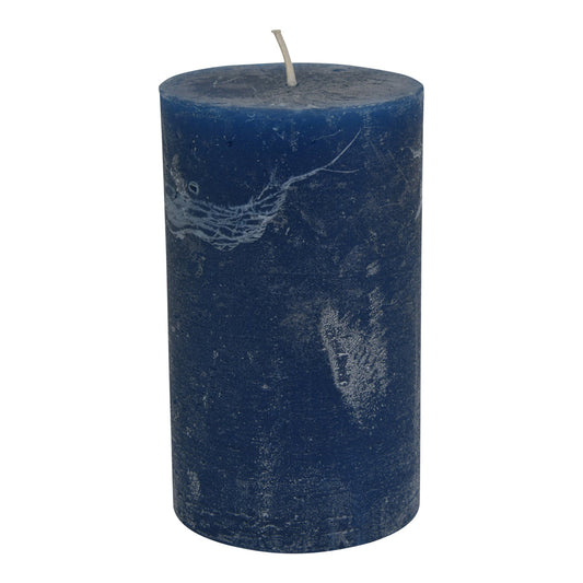 Libra Calm Neutral Collection - Ocean Blue Rustica Pillar Candle 7 X 12 cm