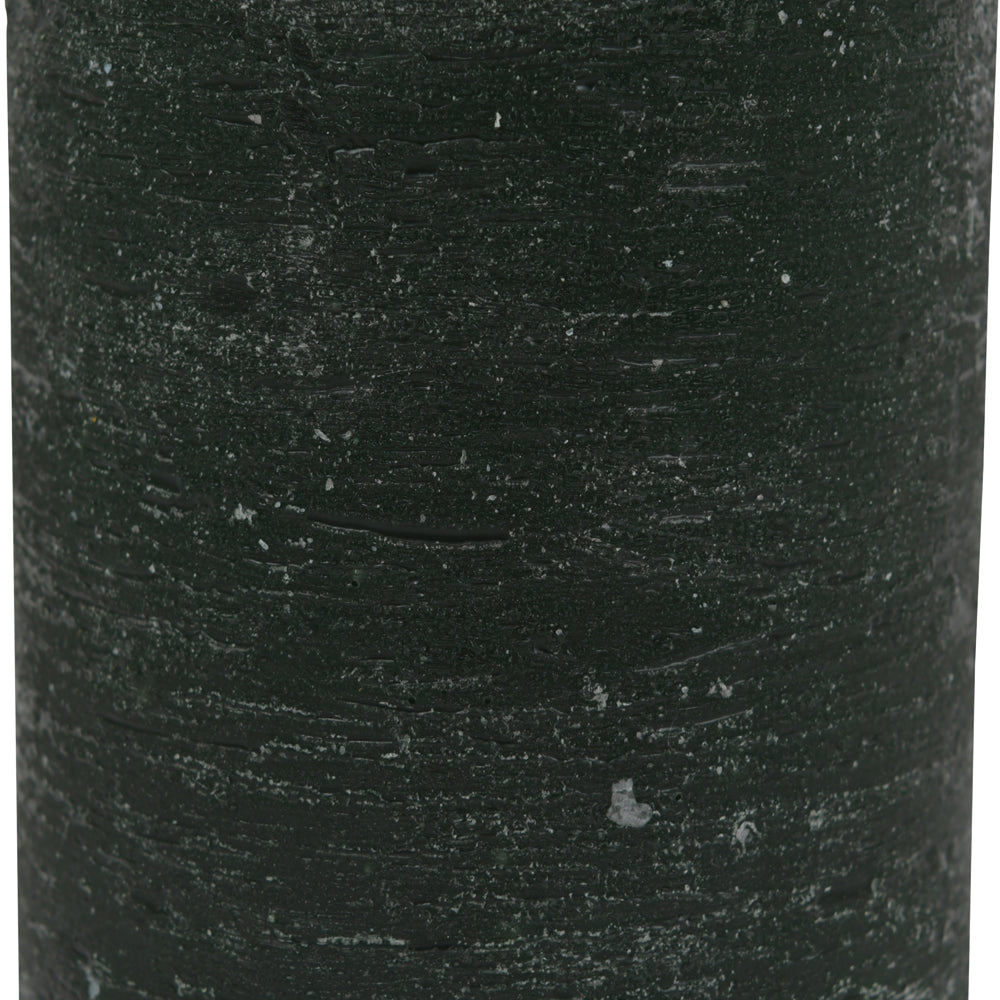 Libra Urban Botanic Collection - Forest Green Rustica Pillar Candle 10 X 10 cm