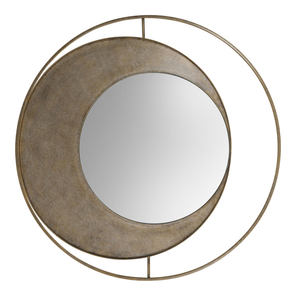 Libra Luxurious Glamour Collection - Concentric Circles Iron Mirror Aged Gold