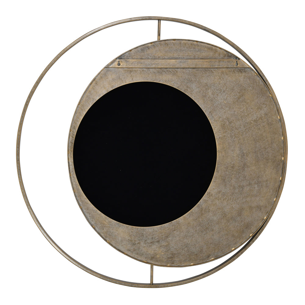 Libra Luxurious Glamour Collection - Concentric Circles Iron Mirror Aged Gold