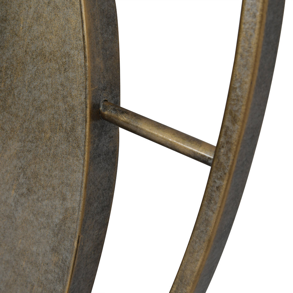 Libra Luxurious Glamour Collection - Concentric Circles Iron Mirror Aged Gold