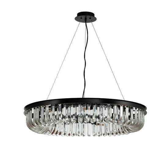 Libra Cowdray Glass Droplet Circular Pendant Chandelier