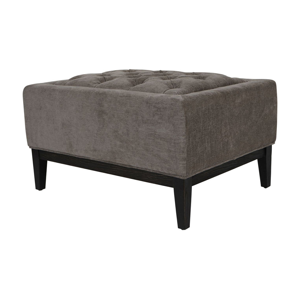 Libra Midnight Mayfair Collection - Theodore Buttoned Stool in Warm Grey