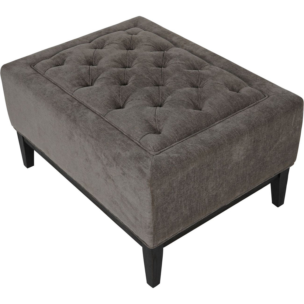 Libra Midnight Mayfair Collection - Theodore Buttoned Stool in Warm Grey