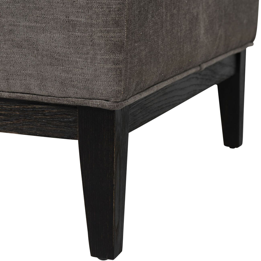 Libra Midnight Mayfair Collection - Theodore Buttoned Stool in Warm Grey