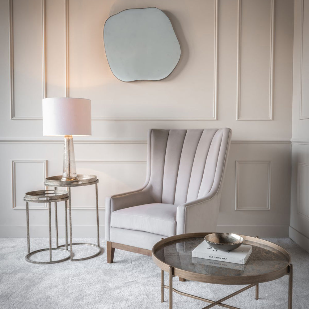 Libra Luxurious Glamour Collection - Rothbury Upholstered Occasional Chair in Taupe