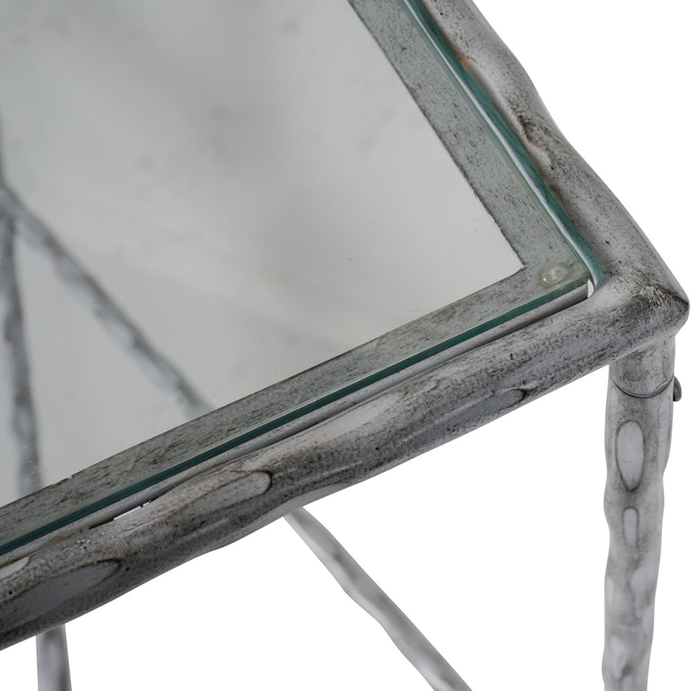 Libra Calm Neutral Collection - Patterdale Hand Forged Console Table in Chalk White