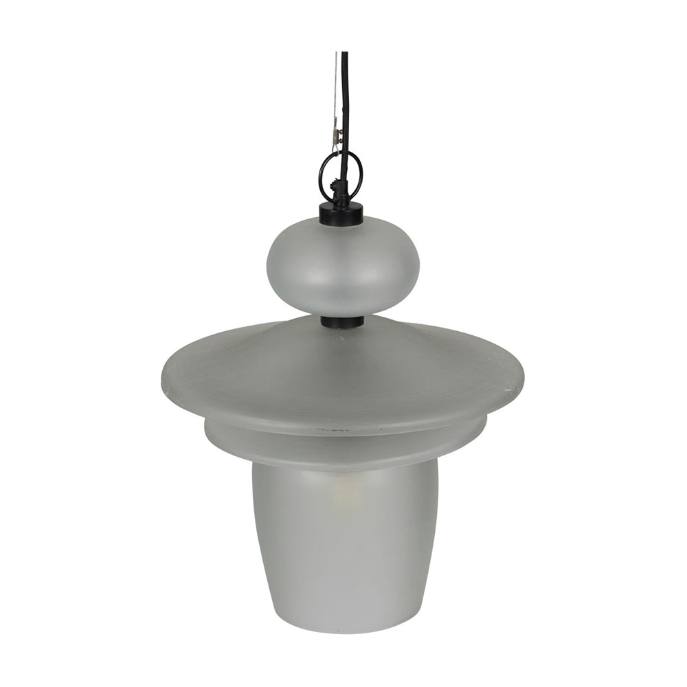 Libra Calm Neutral Collection - Astro Lunar Pendant in Matt Frosted Glass