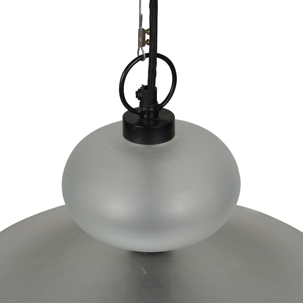 Libra Calm Neutral Collection - Astro Lunar Pendant in Matt Frosted Glass