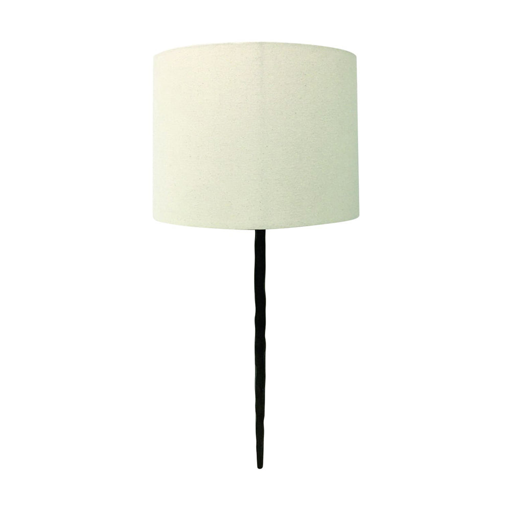 Libra Calm Neutral Collection - Patterdale Wall Light with Shade in Dark Gilded Bronze