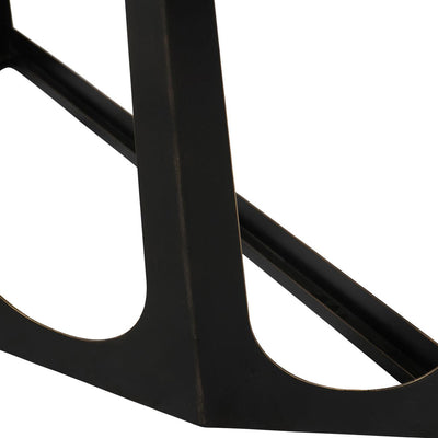 Libra Urban Botanic Collection - Catalan Bronze Gilded Console Table with Glass Top