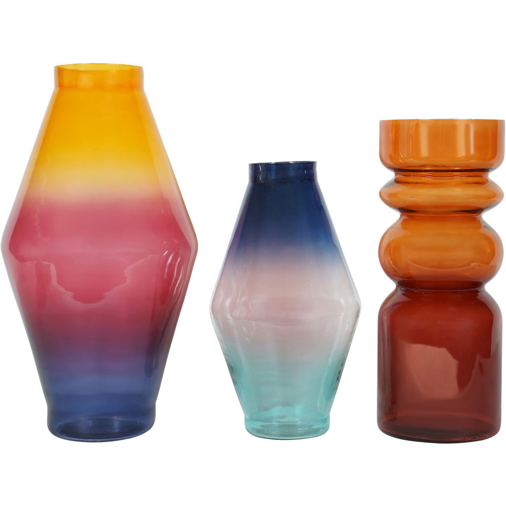 Libra Urban Botanic Collection - Elise Dusk Tones Ombre Large Glass Vase