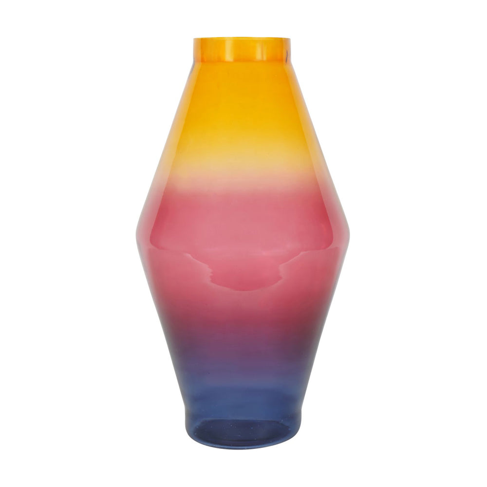 Libra Urban Botanic Collection - Elise Tropical Sunset Ombre Large Glass Vase