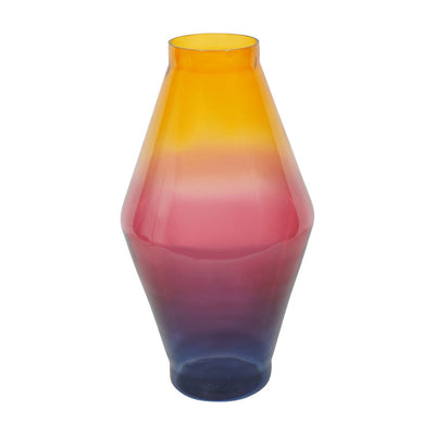 Libra Urban Botanic Collection - Elise Tropical Sunset Ombre Large Glass Vase