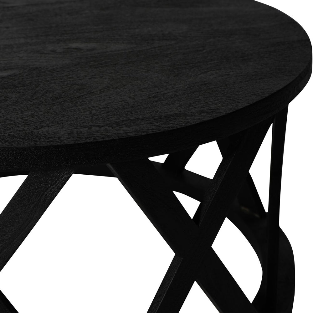 Libra Calm Neutral Collection - Cali Solid Wooden Coffee Table in Black