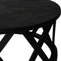 Libra Calm Neutral Collection - Cali Solid Wooden Coffee Table in Black