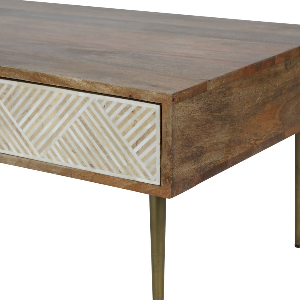 Libra Calm Neutral Collection - Linden Bone and Mango wood Coffee Table