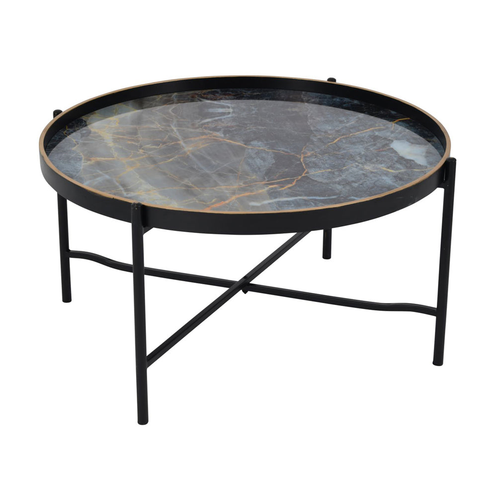 Libra Urban Botanic Collection - Vesuvius Coffee Table in Blue & Black