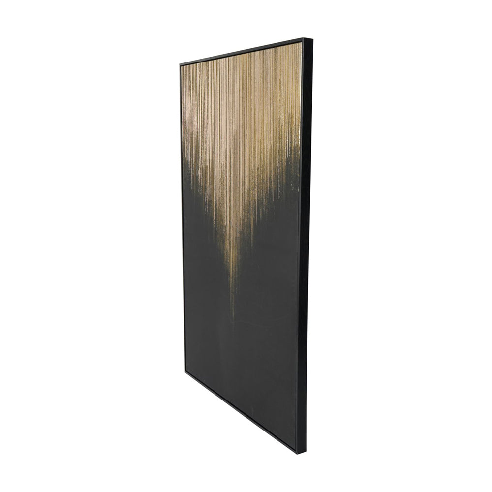 Libra Urban Botanic Collection - Golden Rain Foiled Framed Canvas 140x100cm