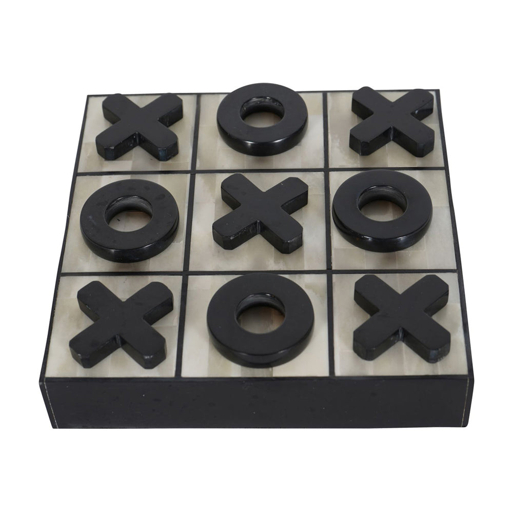 Libra Midnight Mayfair Collection - Chollerford Bone Inlay Noughts and Crosses Game