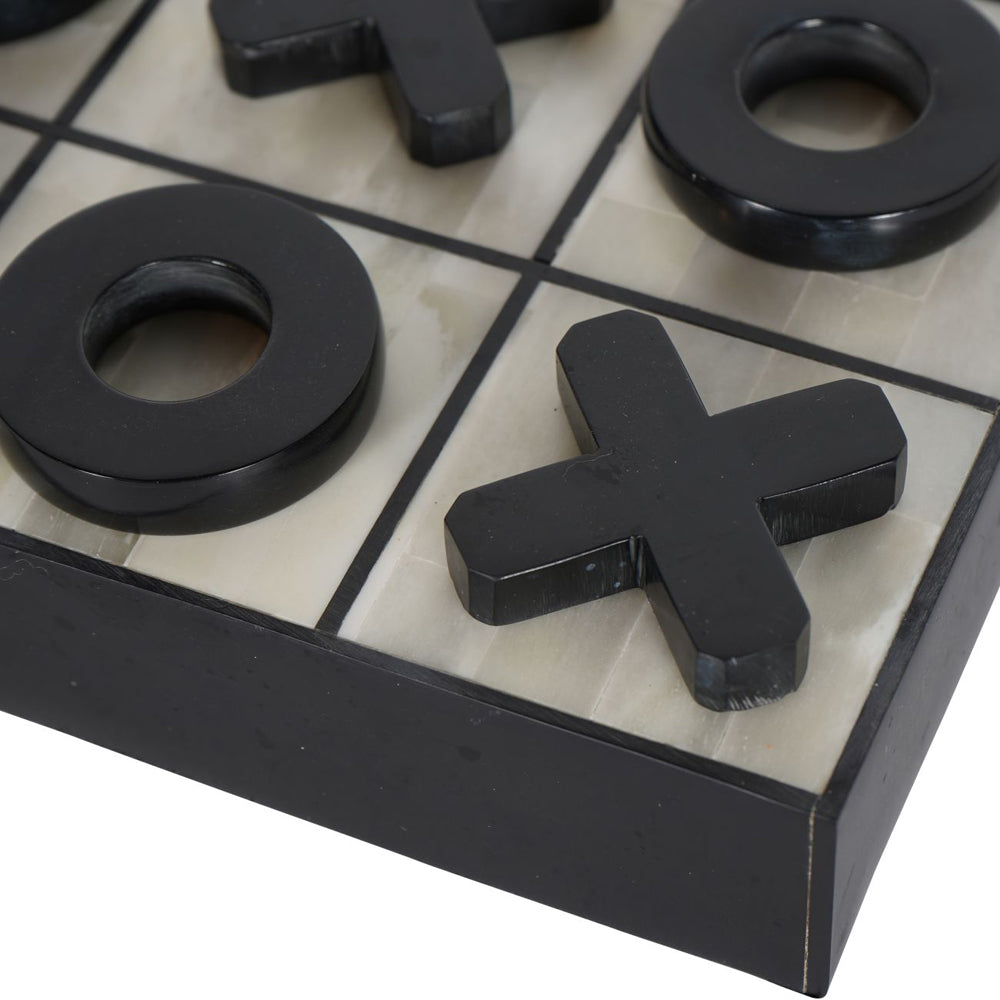 Libra Midnight Mayfair Collection - Chollerford Bone Inlay Noughts and Crosses Game