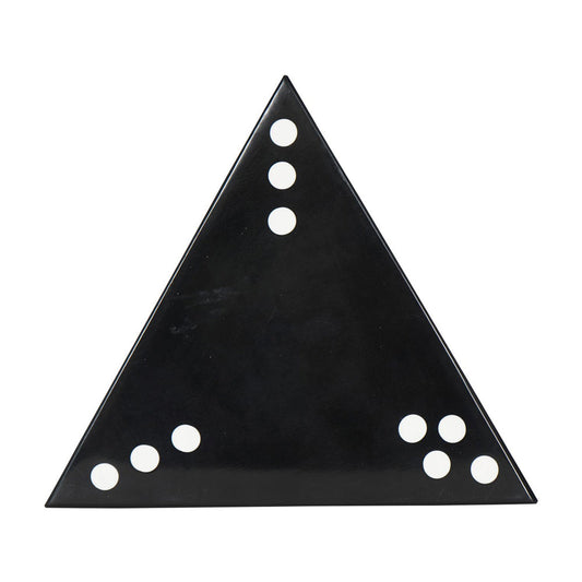 Libra Midnight Mayfair Collection - Triangular Dominoes Game in Resin