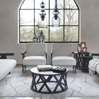 Libra Calm Neutral Collection - San Diego Wooden Frame Cream Boucle Armchair