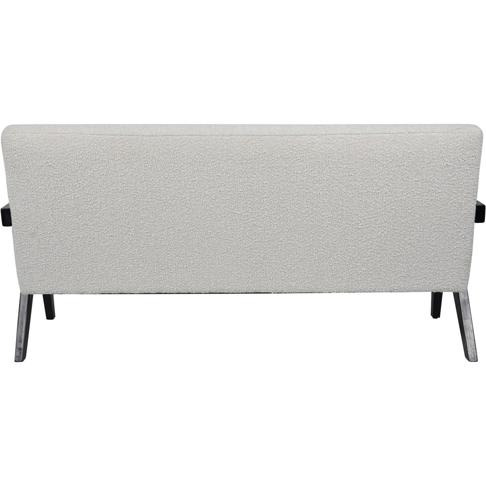 Libra Calm Neutral Collection - San Diego Wooden Frame Cream Boucle Sofa