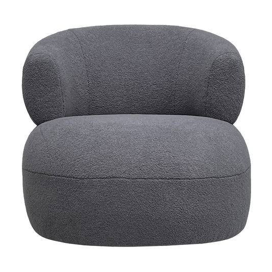 Libra Midnight Mayfair Collection - Luna Occasional Chair in Boucle Grey