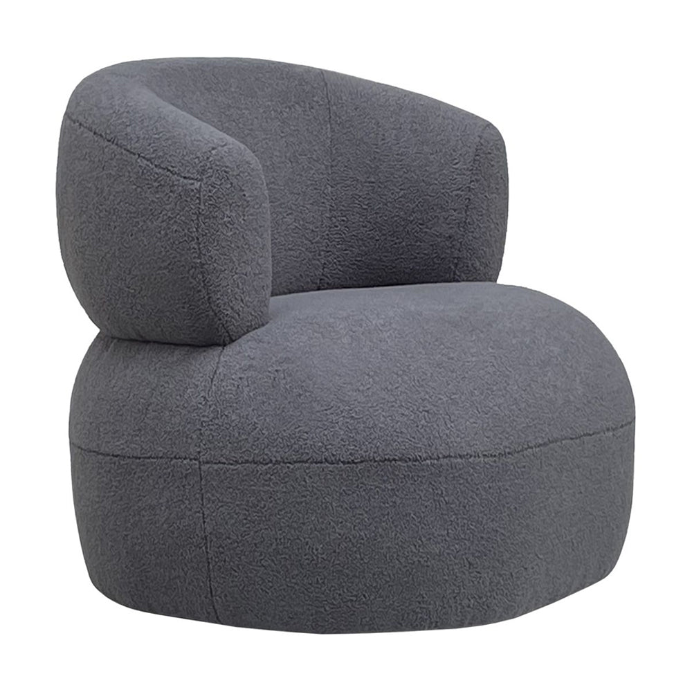 Libra Midnight Mayfair Collection - Luna Occasional Chair in Boucle Grey