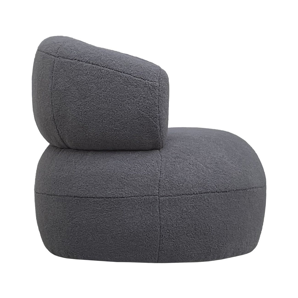 Libra Midnight Mayfair Collection - Luna Occasional Chair in Boucle Grey