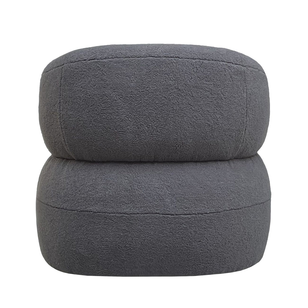 Libra Midnight Mayfair Collection - Luna Occasional Chair in Boucle Grey