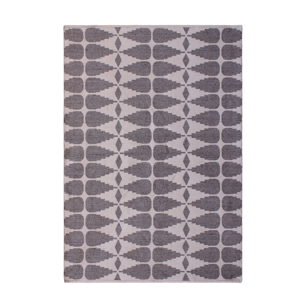 Libra Urban Botanic Collection - Ayudar Jacquard Woven Rug in Ivory, Grey & Charcoal 160x230