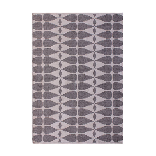 Libra Urban Botanic Collection - Ayudar Jacquard Woven Rug in Ivory, Grey & Charcoal 160x230