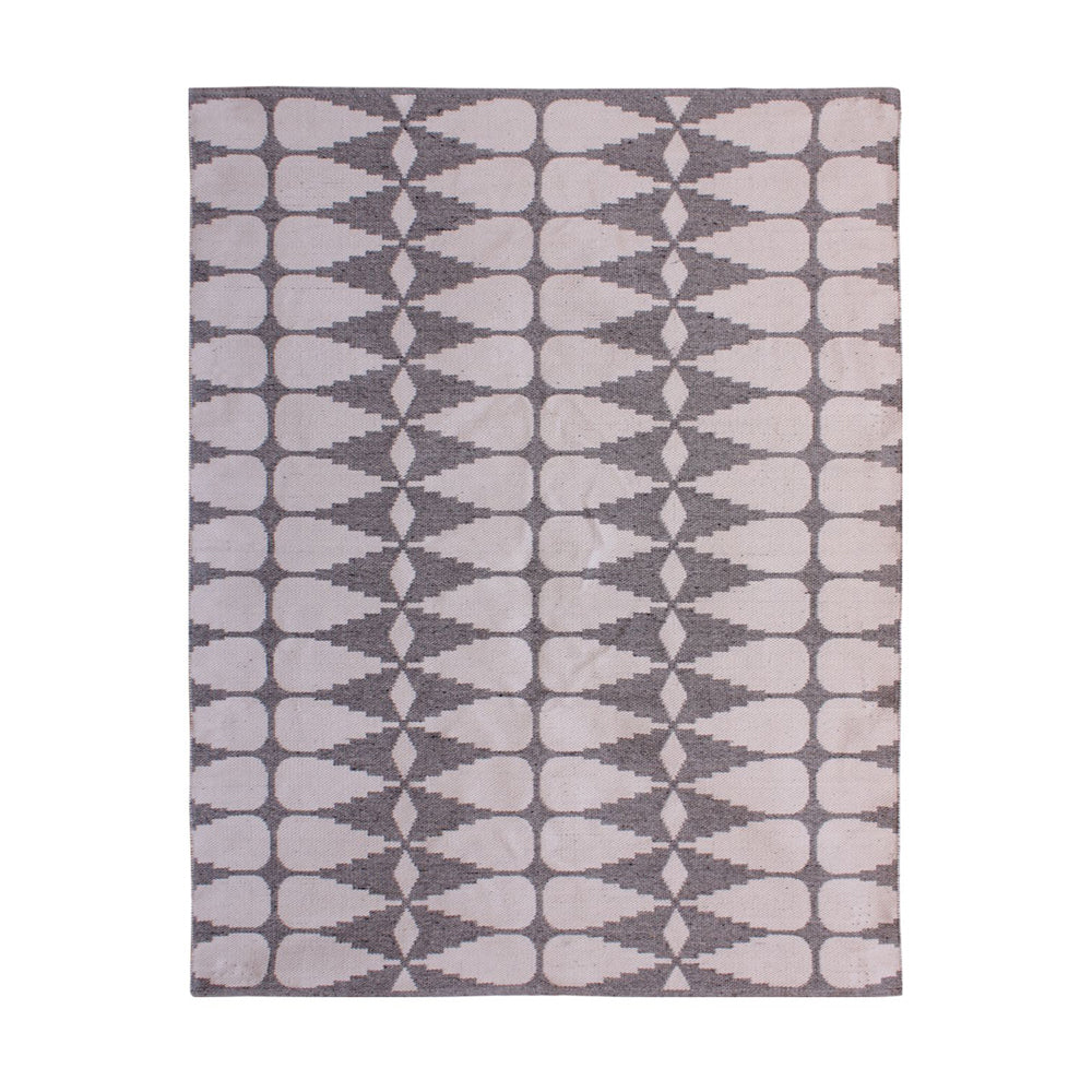 Libra Urban Botanic Collection - Ayudar Jacquard Woven Rug in Ivory, Grey & Charcoal 160x230