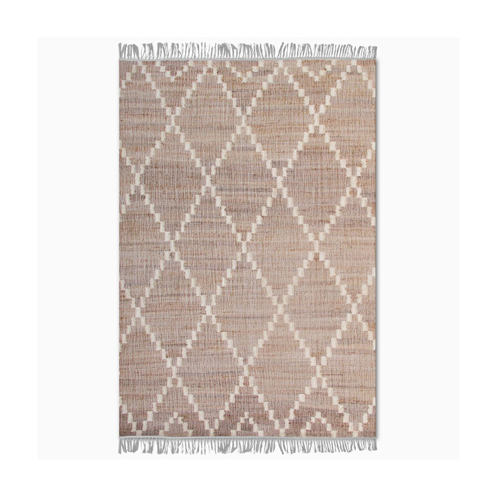 Libra Calm Neutral Collection - Laridel Punja Kelim Rug in Natural & Ivory 160x230cm