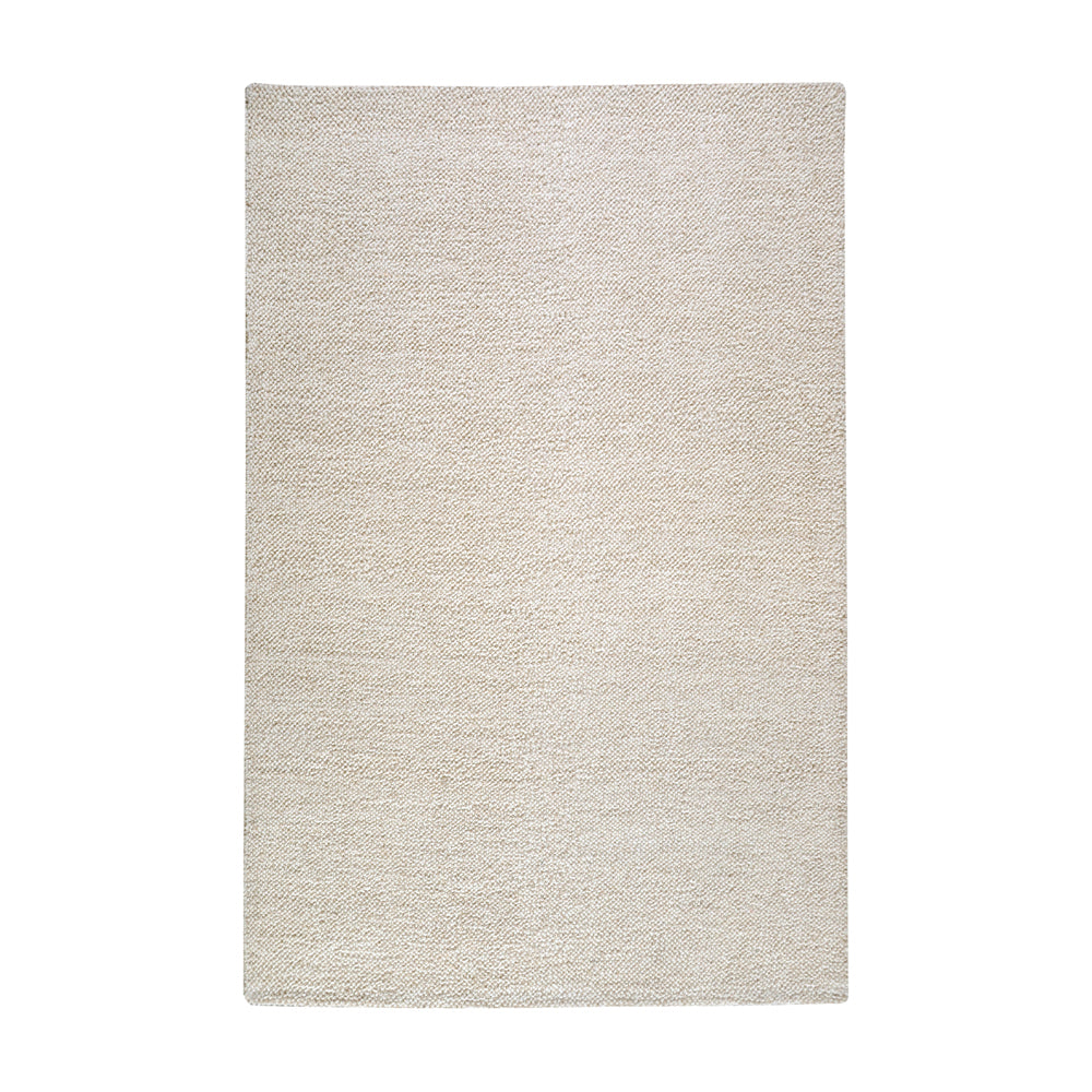 Libra Luxurious Glamour Collection - Pebbles Hand Woven Wool Rug in Beige 160x230cm